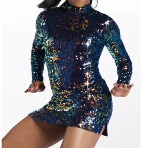 Ultra Sparkle Shift Dress 15148 Balera Weissman Disco Dress NEW